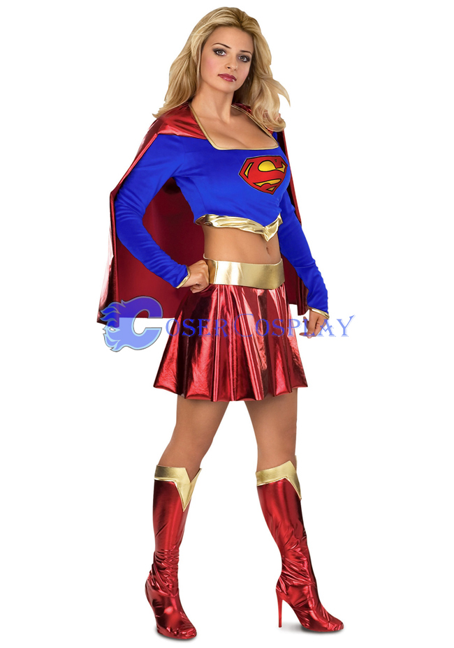 Nave Blue Superwoman Cosplay Costume Halloween